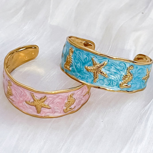 Brazalete Mykonos Sea（estrella 2 colores）