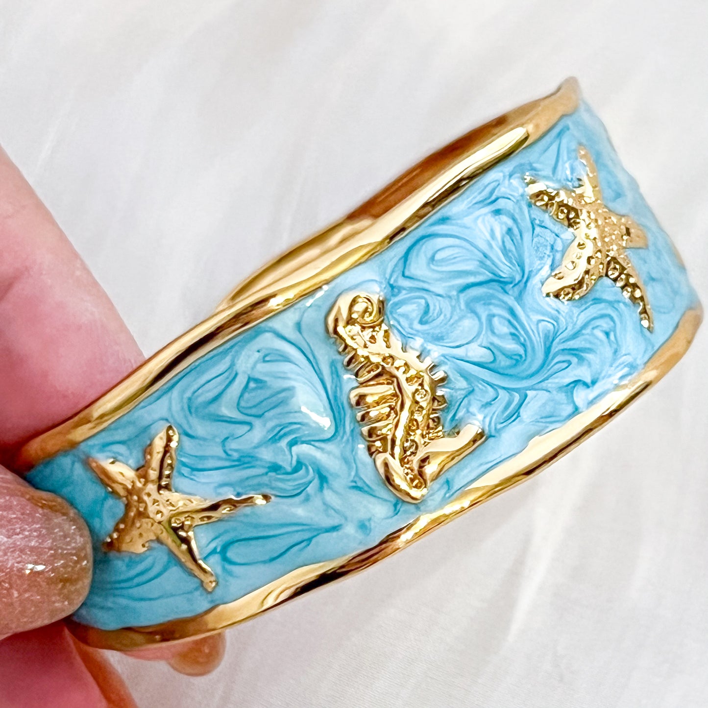 Brazalete Mykonos Sea（estrella 2 colores）