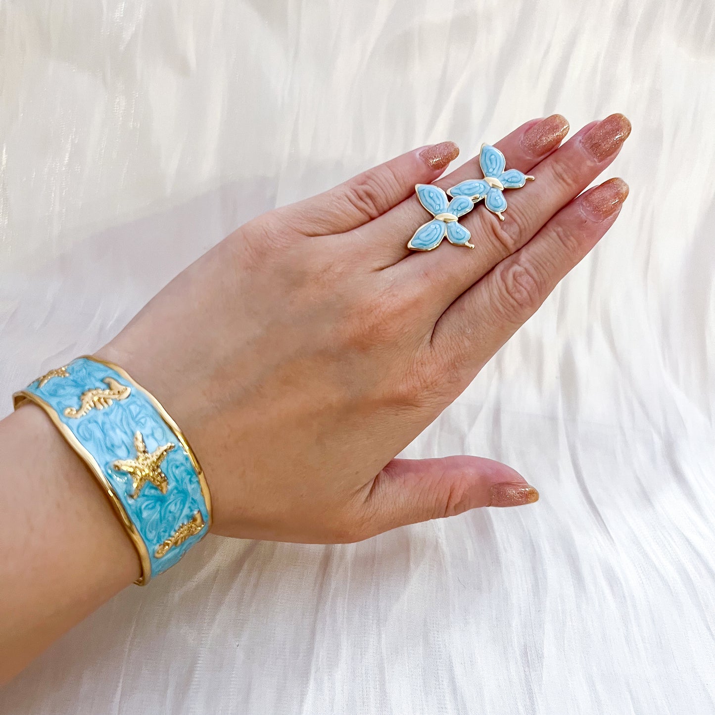 Brazalete Mykonos Sea（estrella 2 colores）