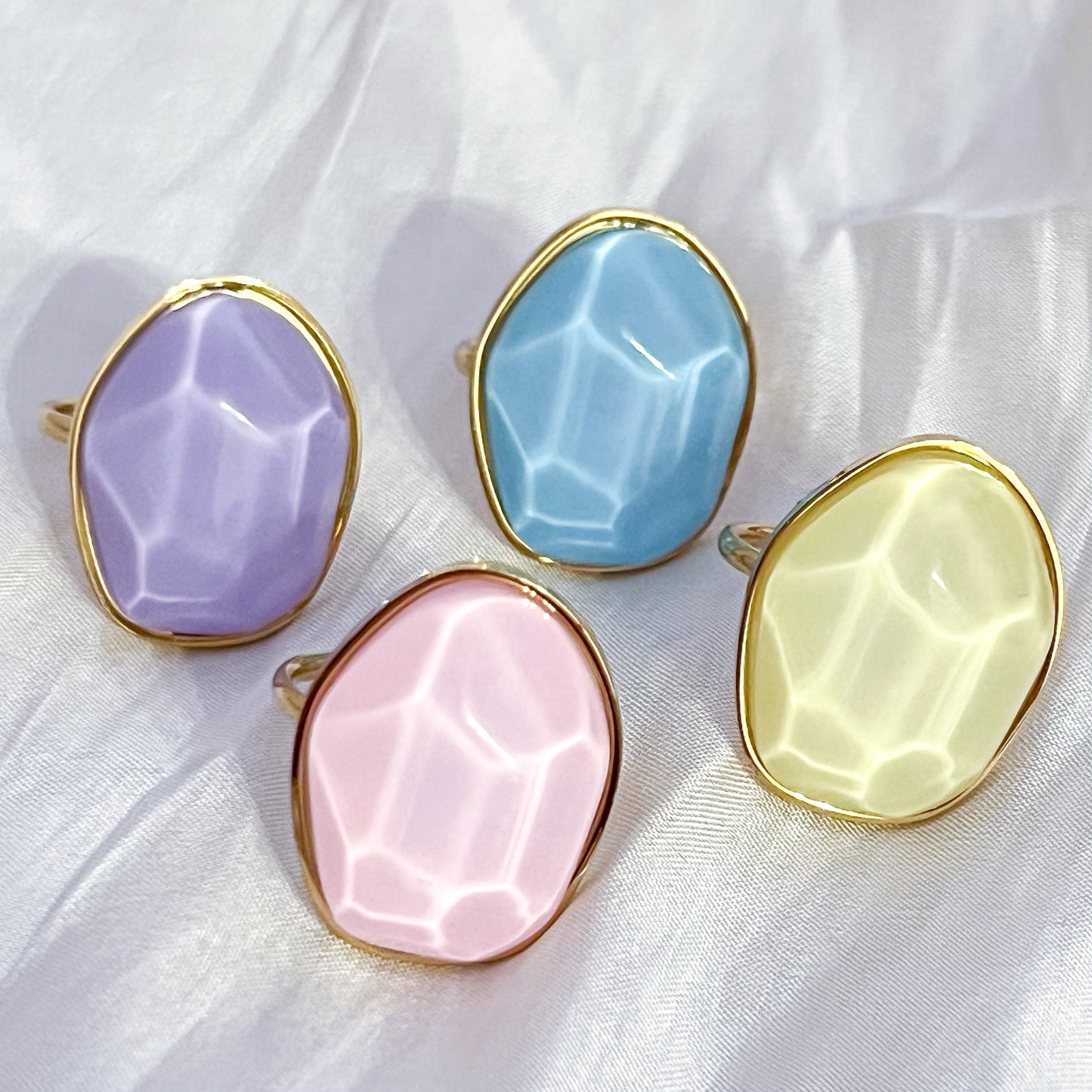 Look Esencia Moon river（5colores pendiente anillo Adjustable ）