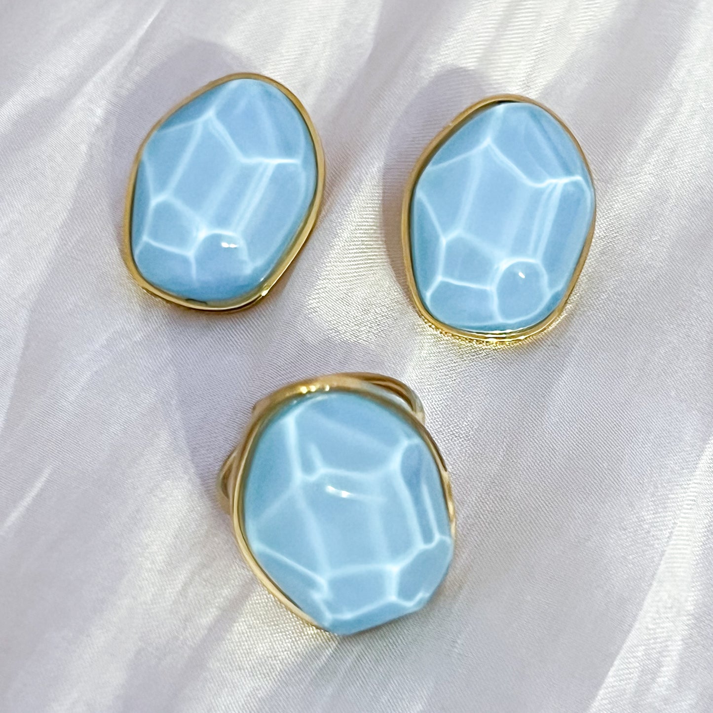Look Esencia Moon river（5colores pendiente anillo Adjustable ）