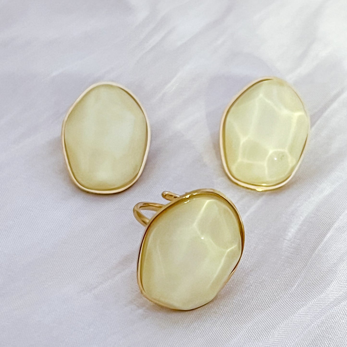 Look Esencia Moon river（5colores pendiente anillo Adjustable ）