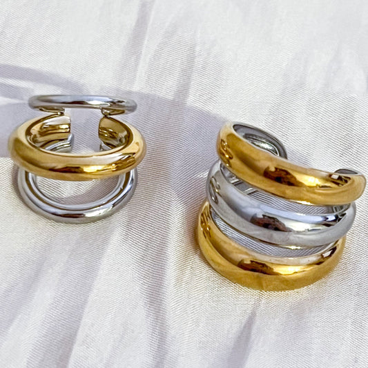 Look Bicolor Aura Duo (cuff + anillo)
