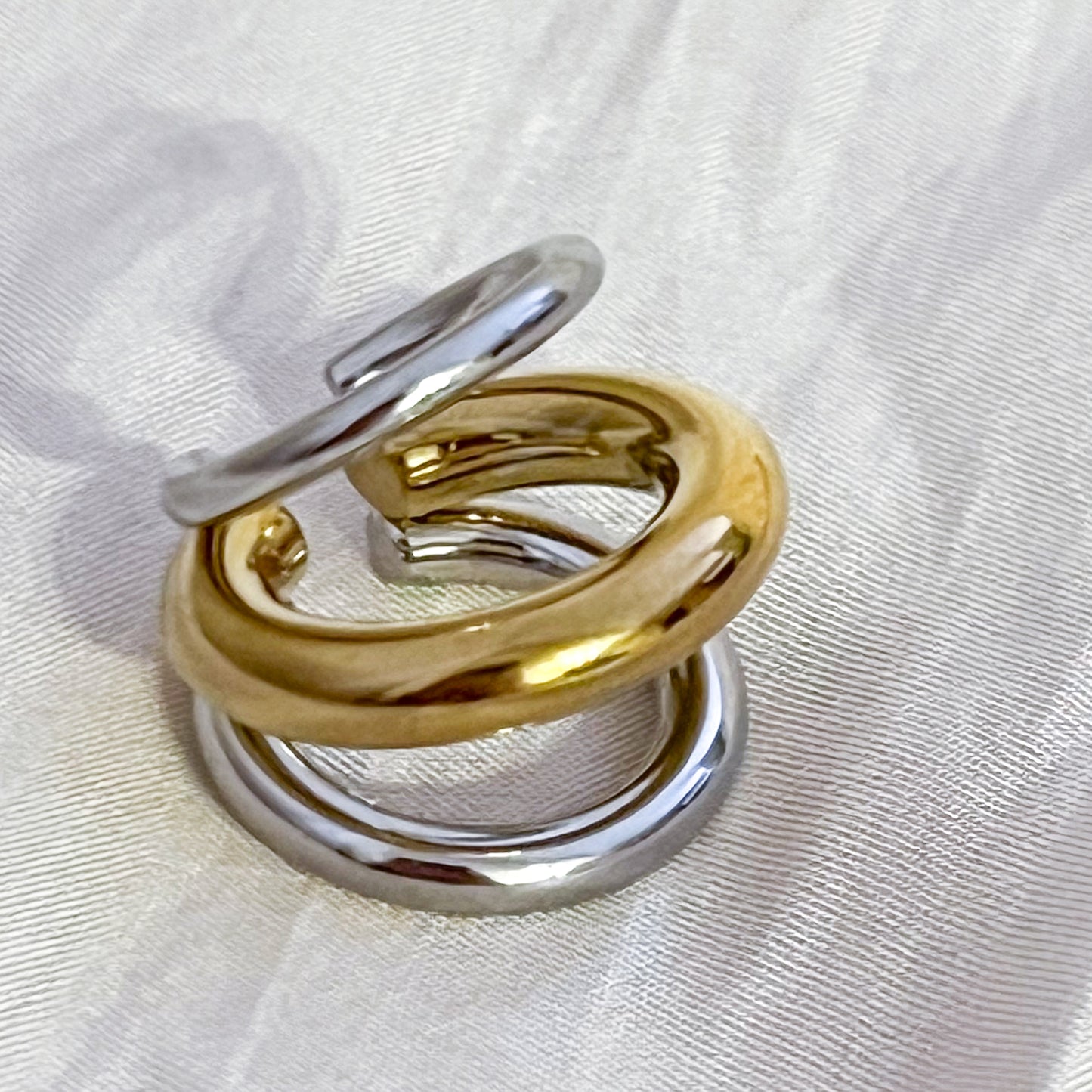 Look Bicolor Aura Duo (cuff + anillo)