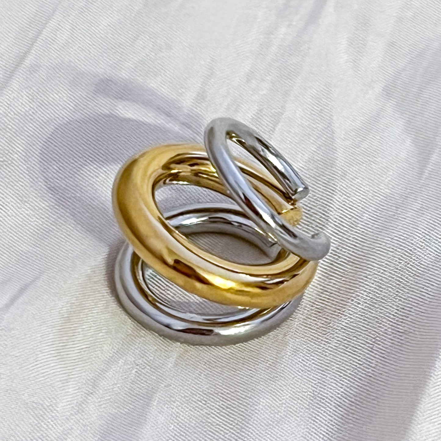 Look Bicolor Aura Duo (cuff + anillo)