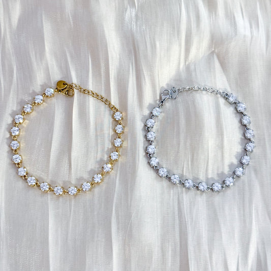 Pulsera Brillo París(Dorado & Plateado )