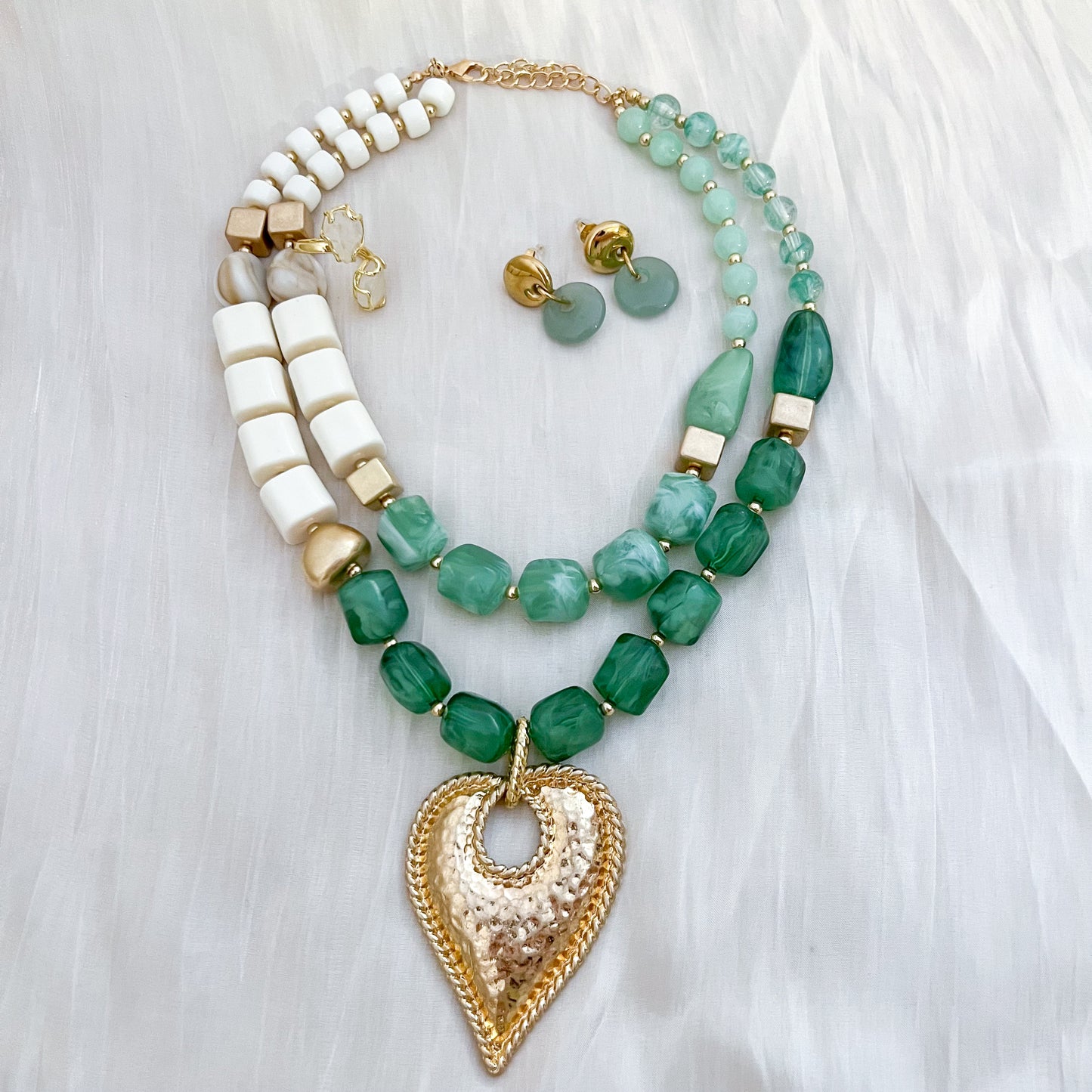 Collar Verona Corazon Verde