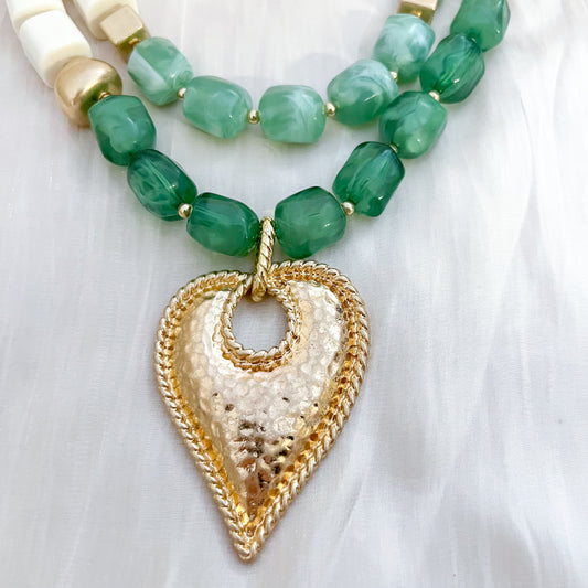 Collar Verona Corazon Verde