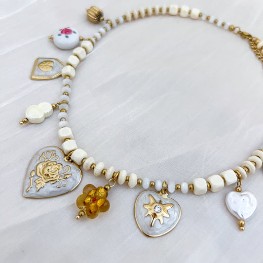 Collar Sicilia Charm（charms vintage corazones）
