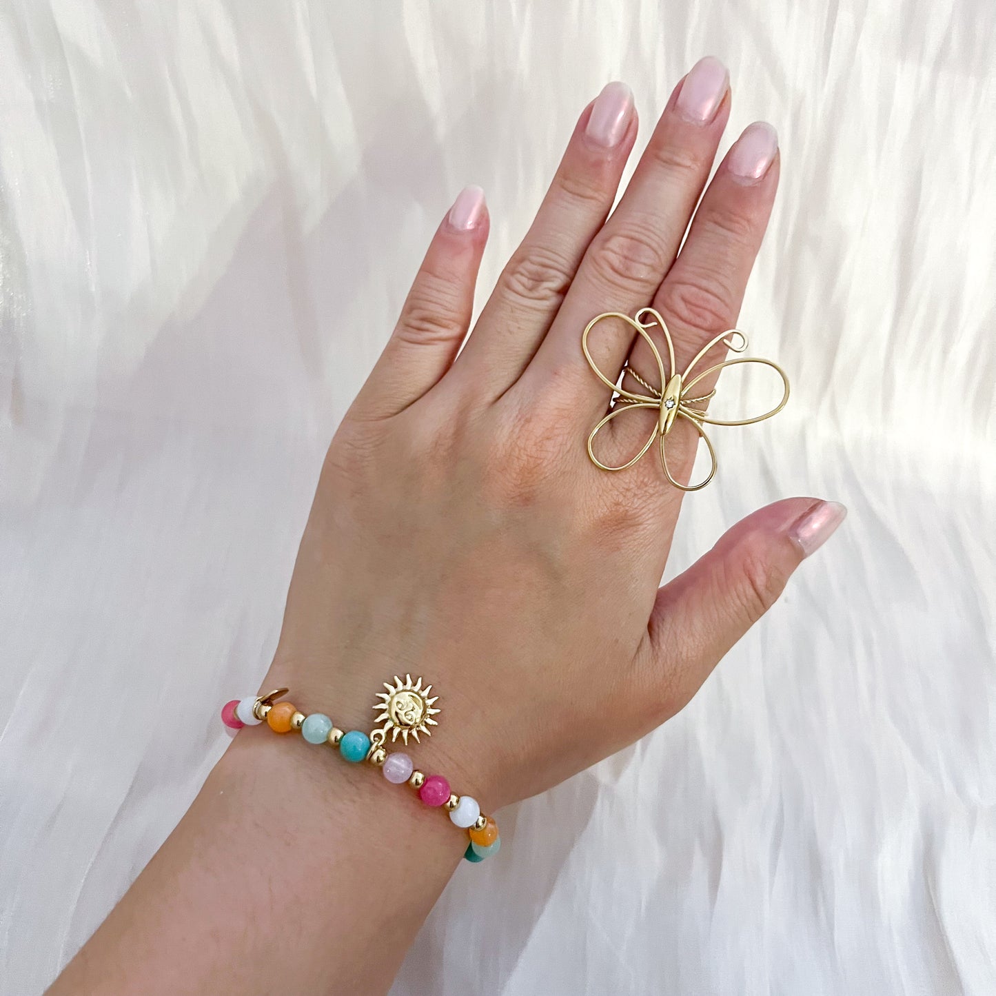 Anillo Mariposa Ibiza（adjustable）