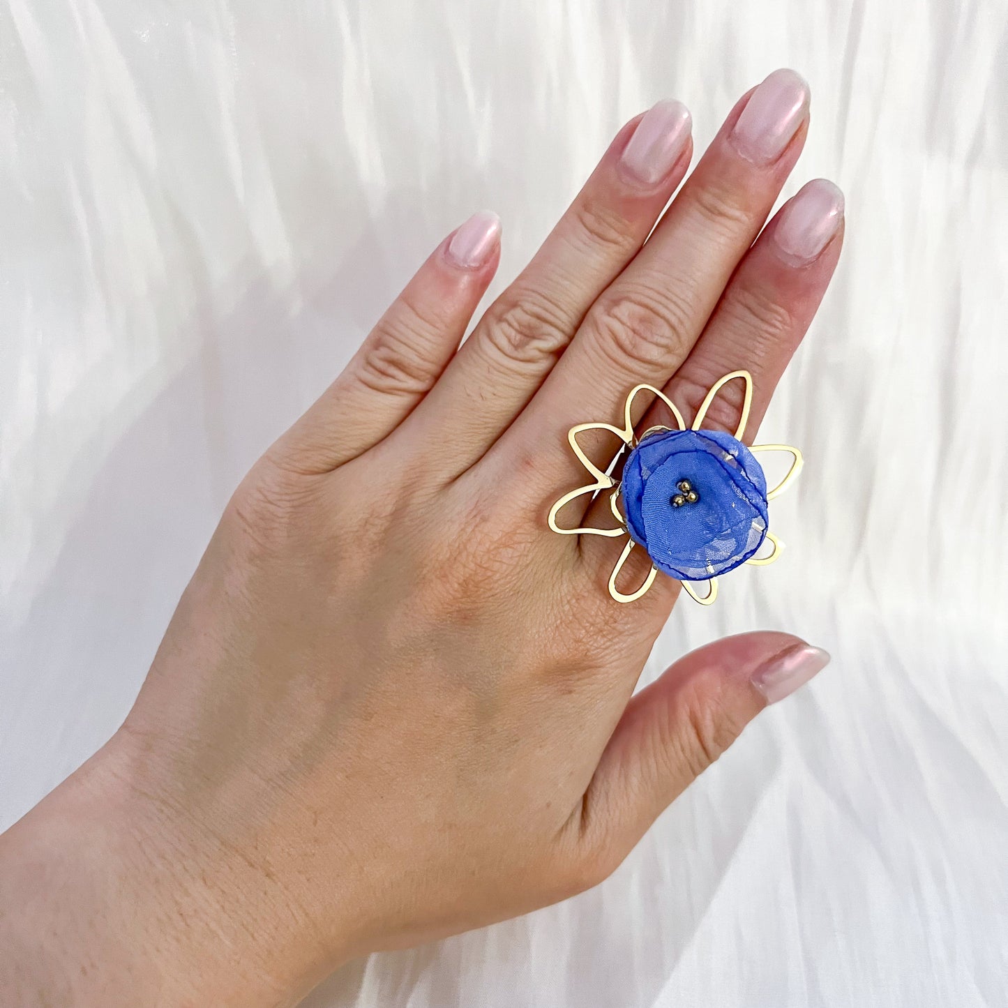Anillo Flor Valencia（adjustable 3 colores）