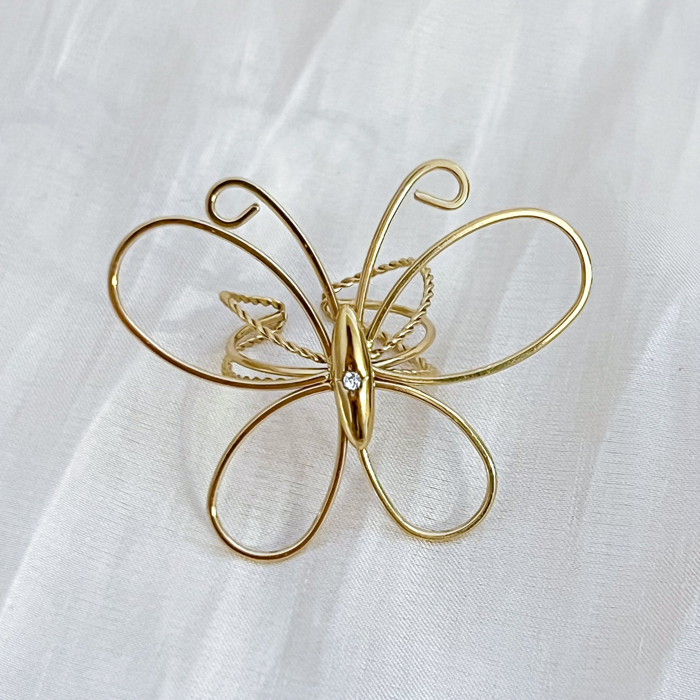 Anillo Mariposa Ibiza（adjustable）