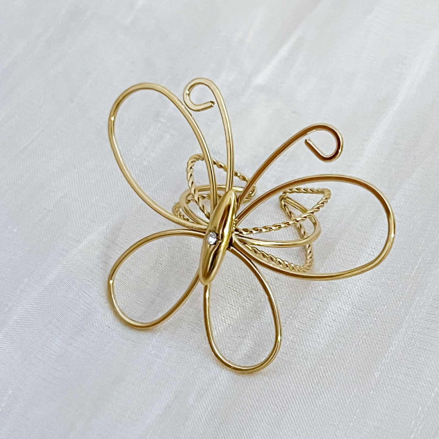 Anillo Mariposa Ibiza（adjustable）