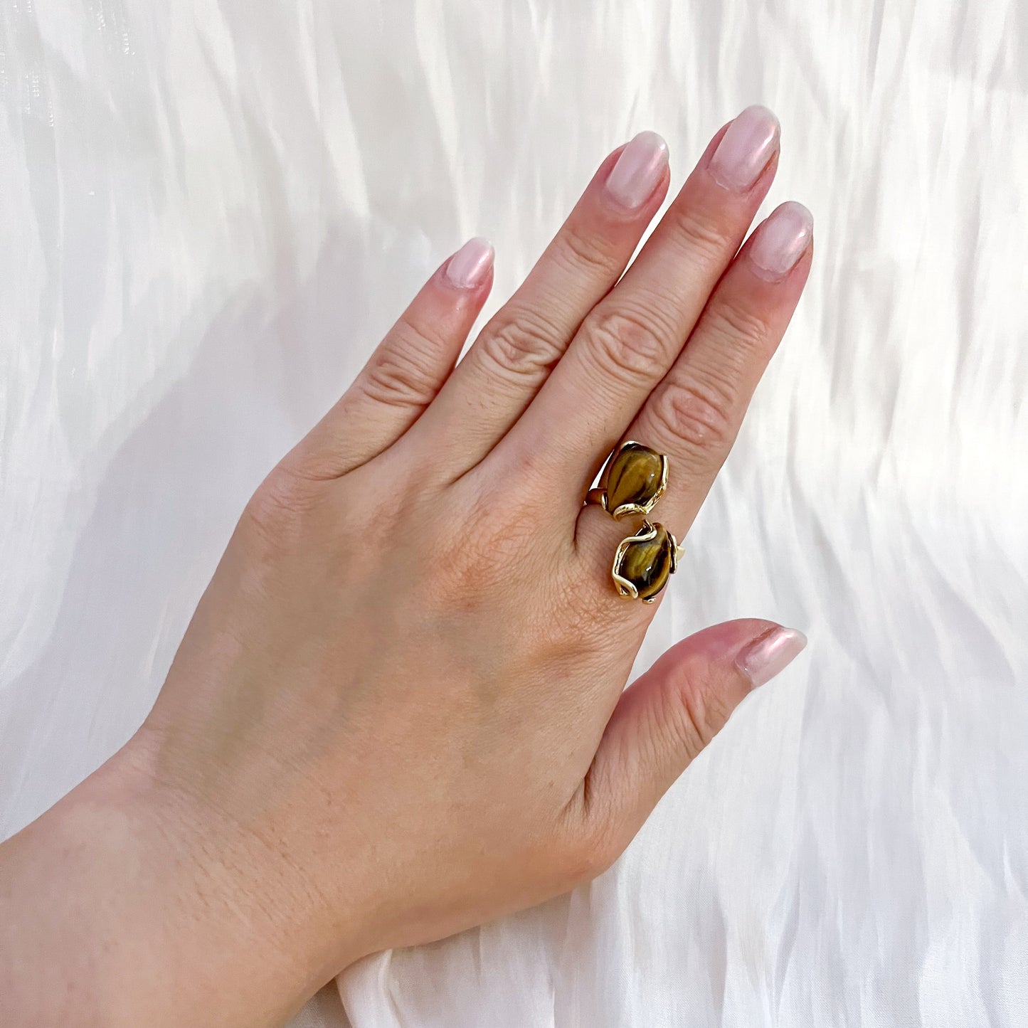 Anillo Amalfi Ajustable (DOS GOTA ESTILO BARROCO)