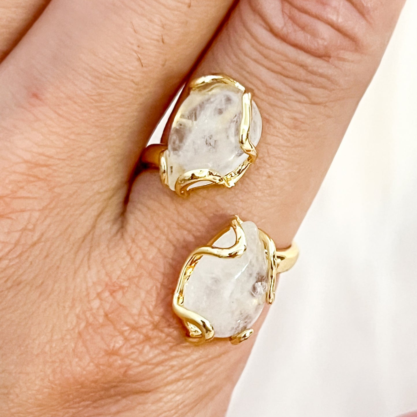 Anillo Amalfi Ajustable (DOS GOTA ESTILO BARROCO)