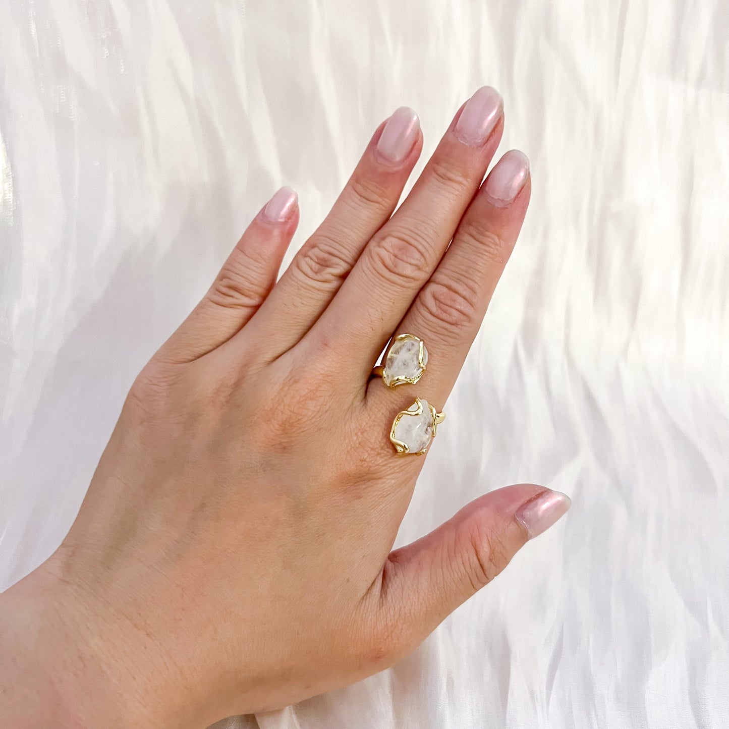Anillo Amalfi Ajustable (DOS GOTA ESTILO BARROCO)