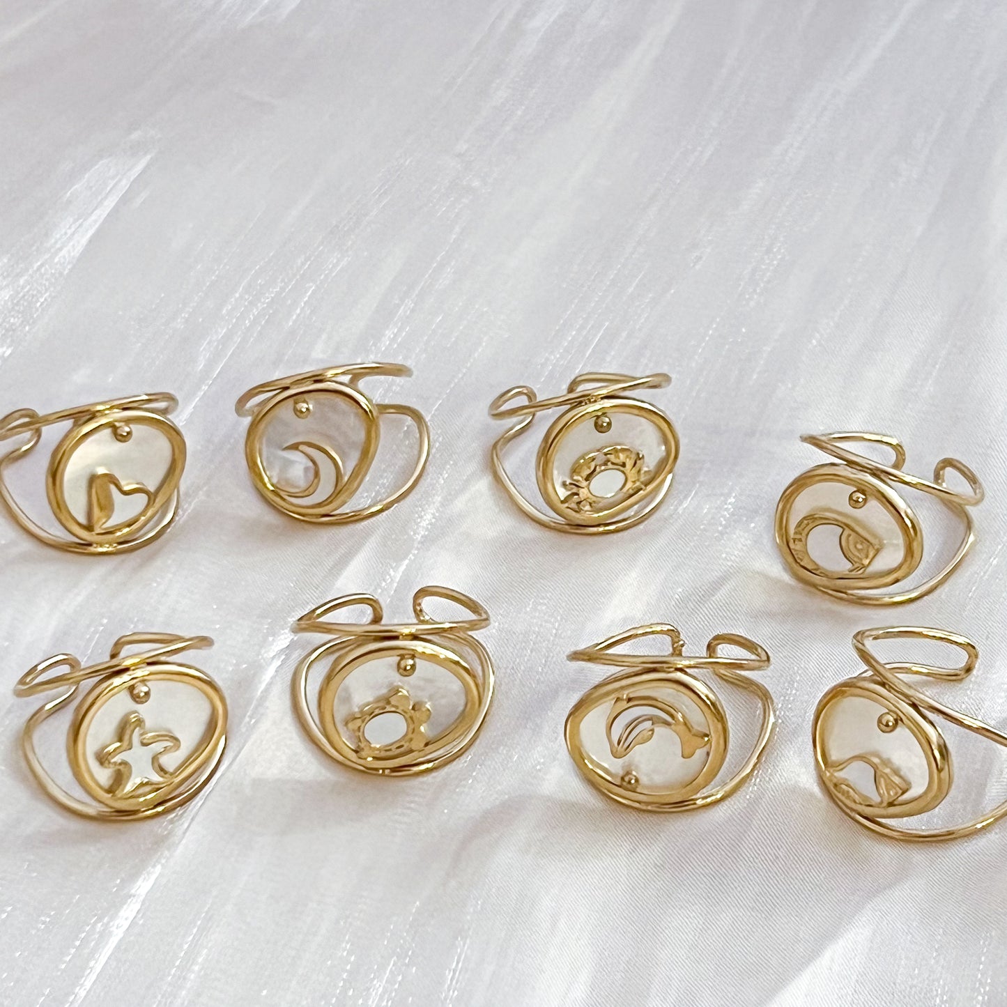 Anillos Mini Amalfi（Ajustable） (8 estilos)