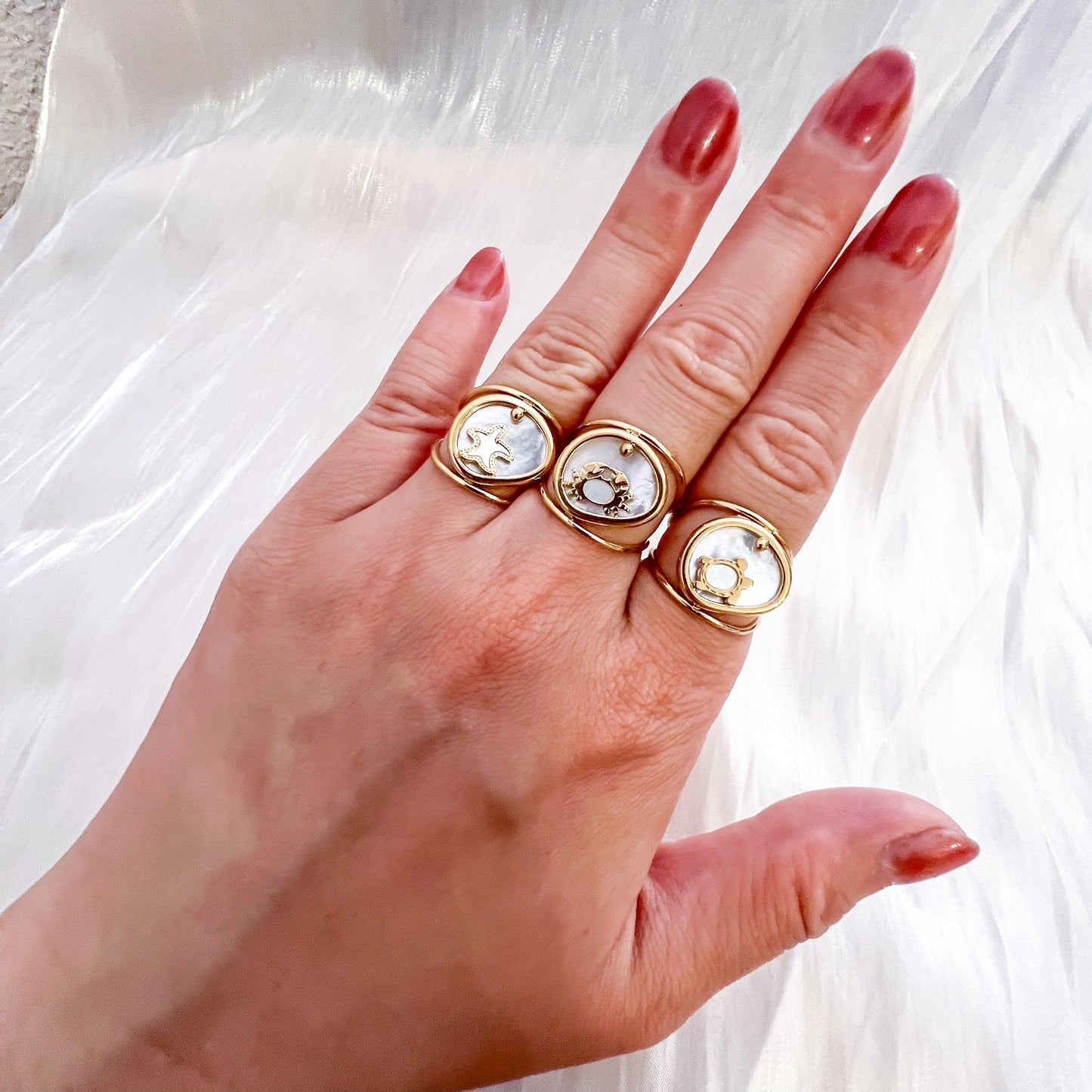 Anillos Mini Amalfi（Ajustable） (8 estilos)