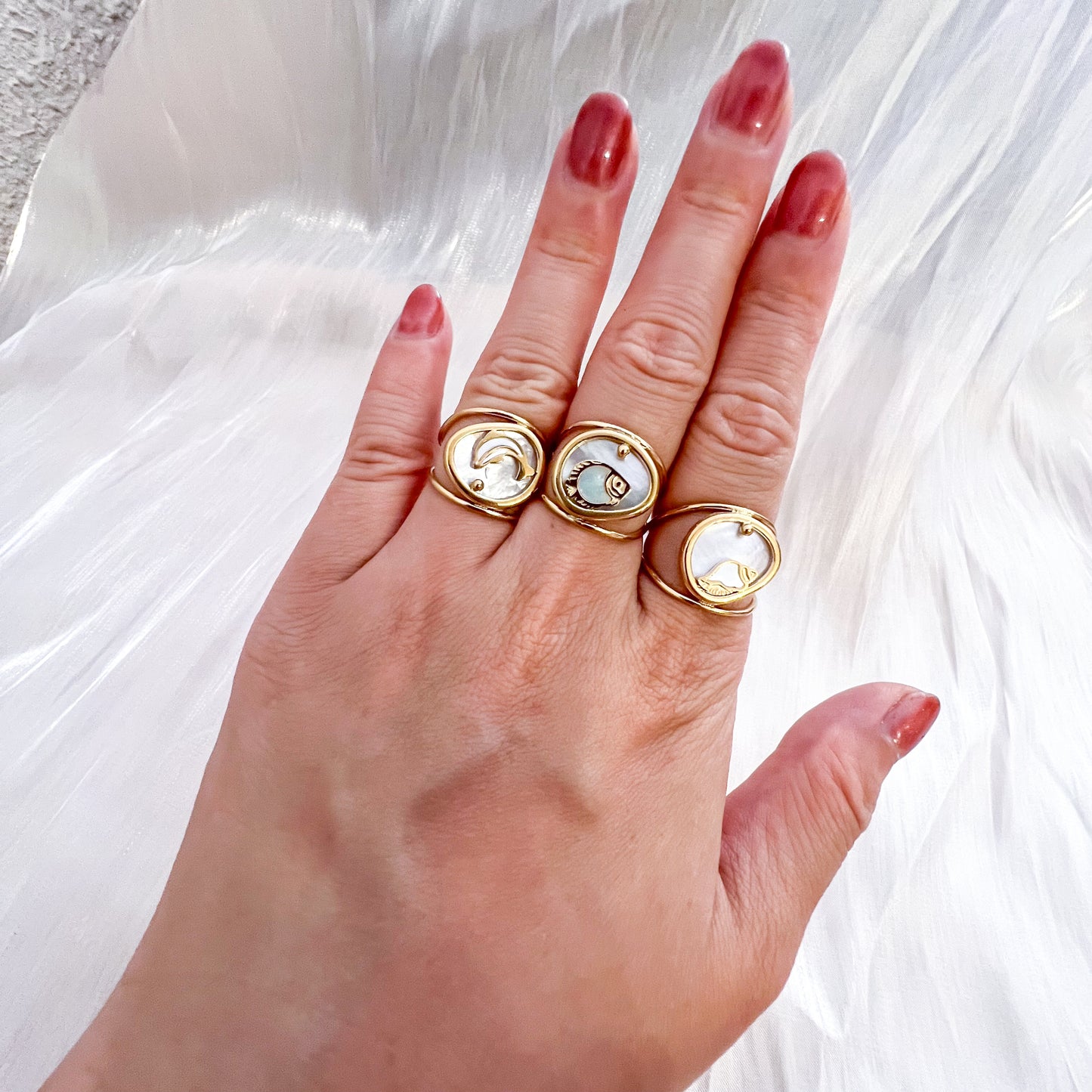 Anillos Mini Amalfi（Ajustable） (8 estilos)