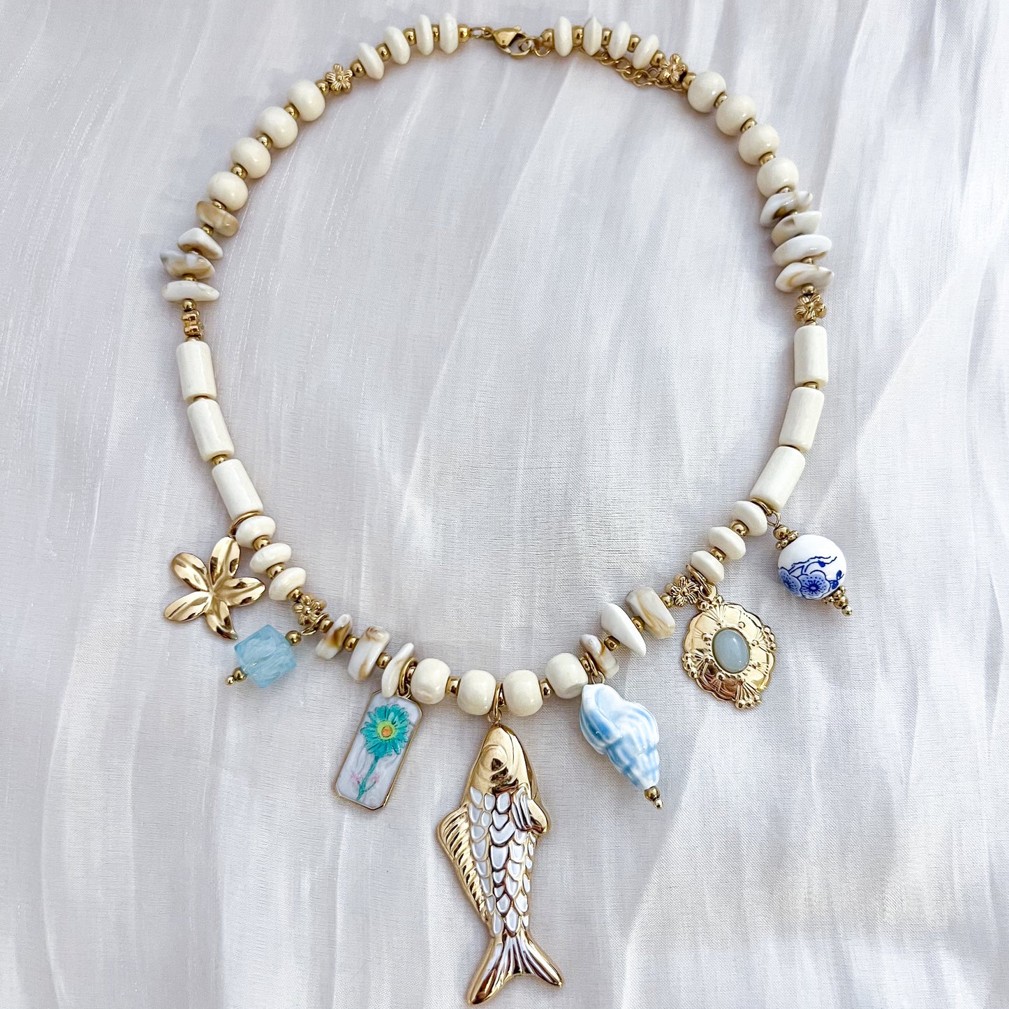 Collar Santorini (pez charm)