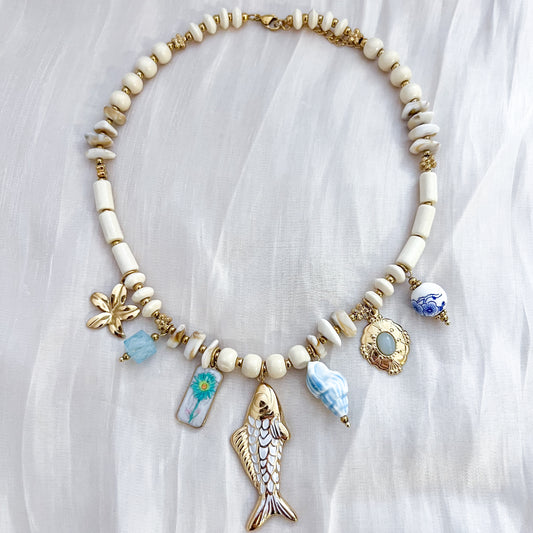 Collar Santorini (pez charm)