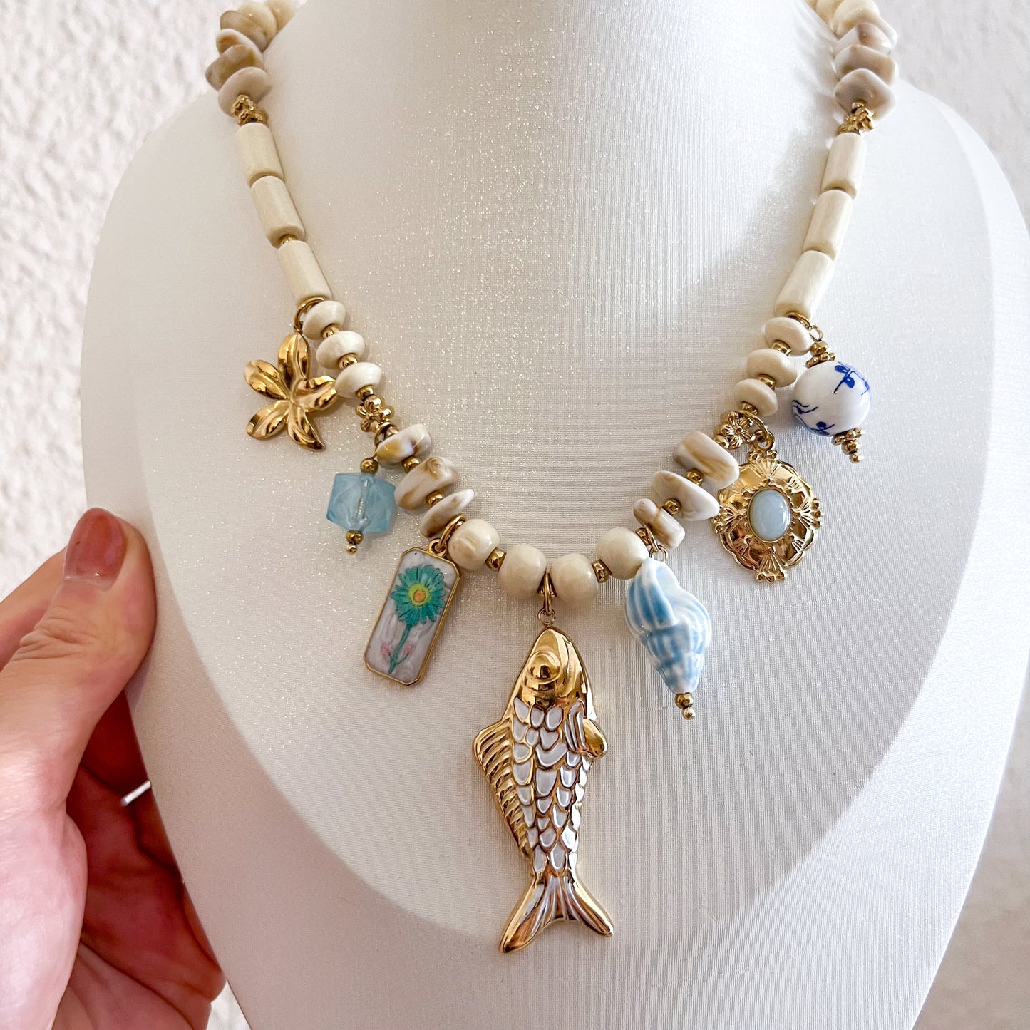 Collar Santorini (pez charm)
