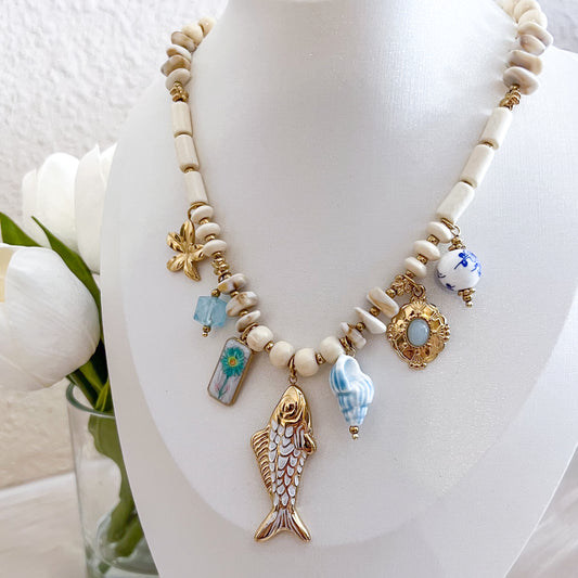 Collar Santorini (pez charm)