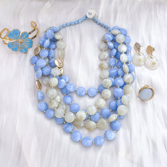 Pendientes Capri Blanco (Flor)
