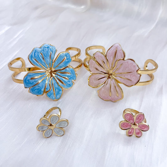 Brazalete Mykonos flor （2 colores）