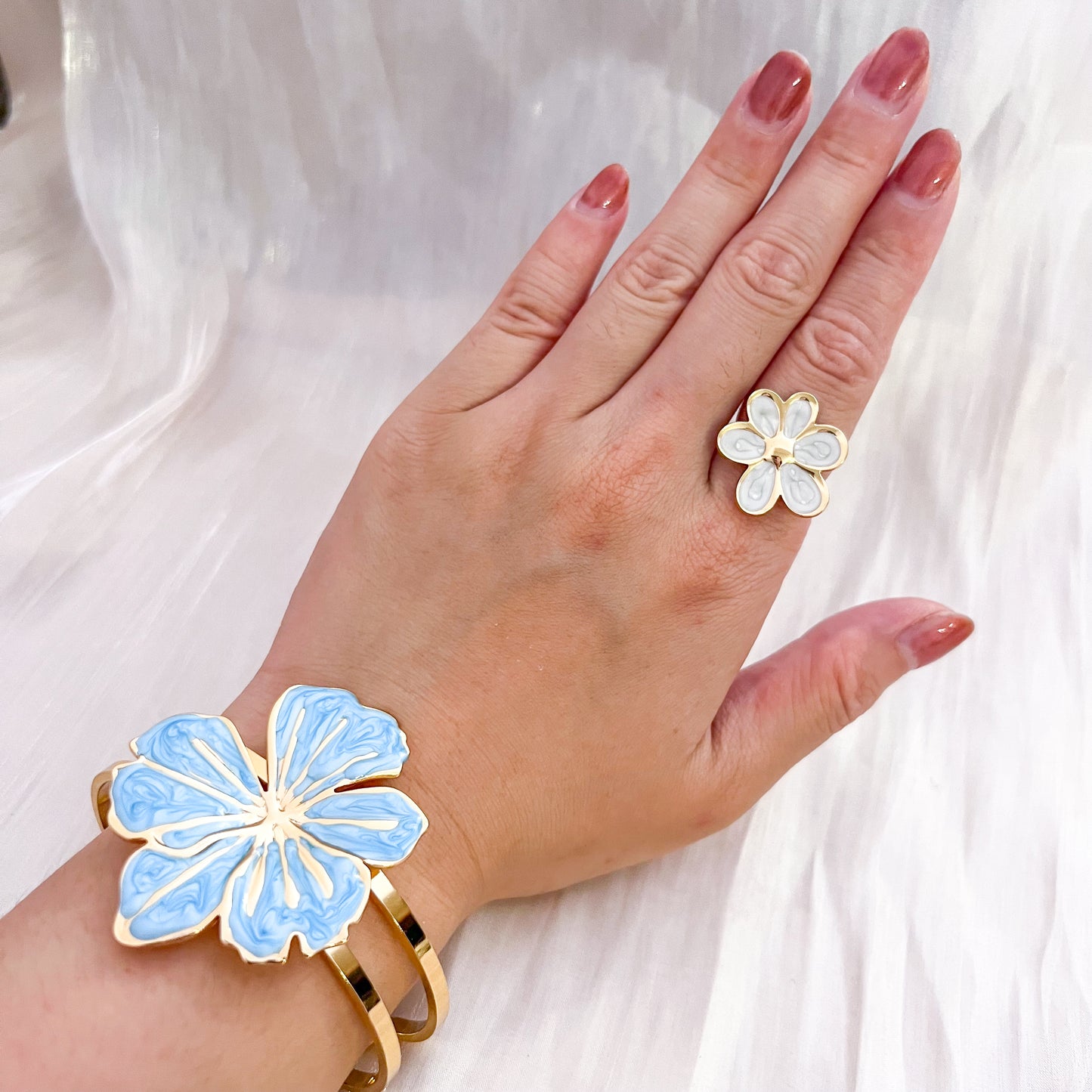 Brazalete Mykonos flor （2 colores）