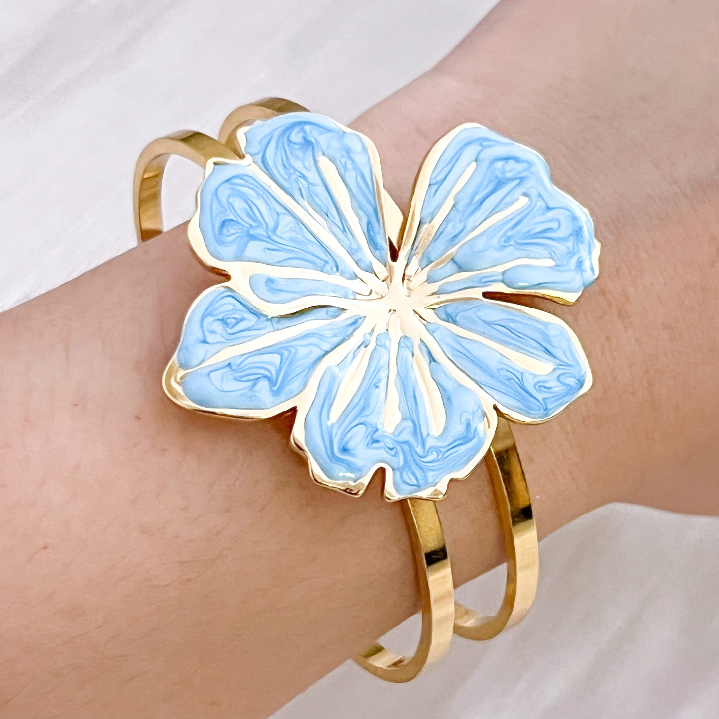 Brazalete Mykonos flor （2 colores）