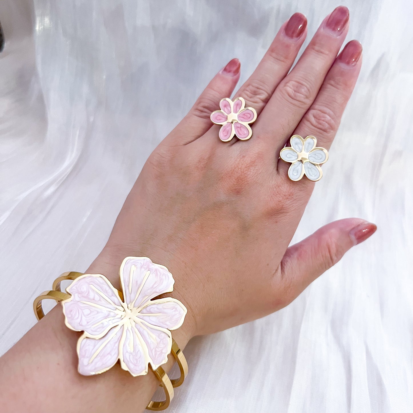 Brazalete Mykonos flor （2 colores）