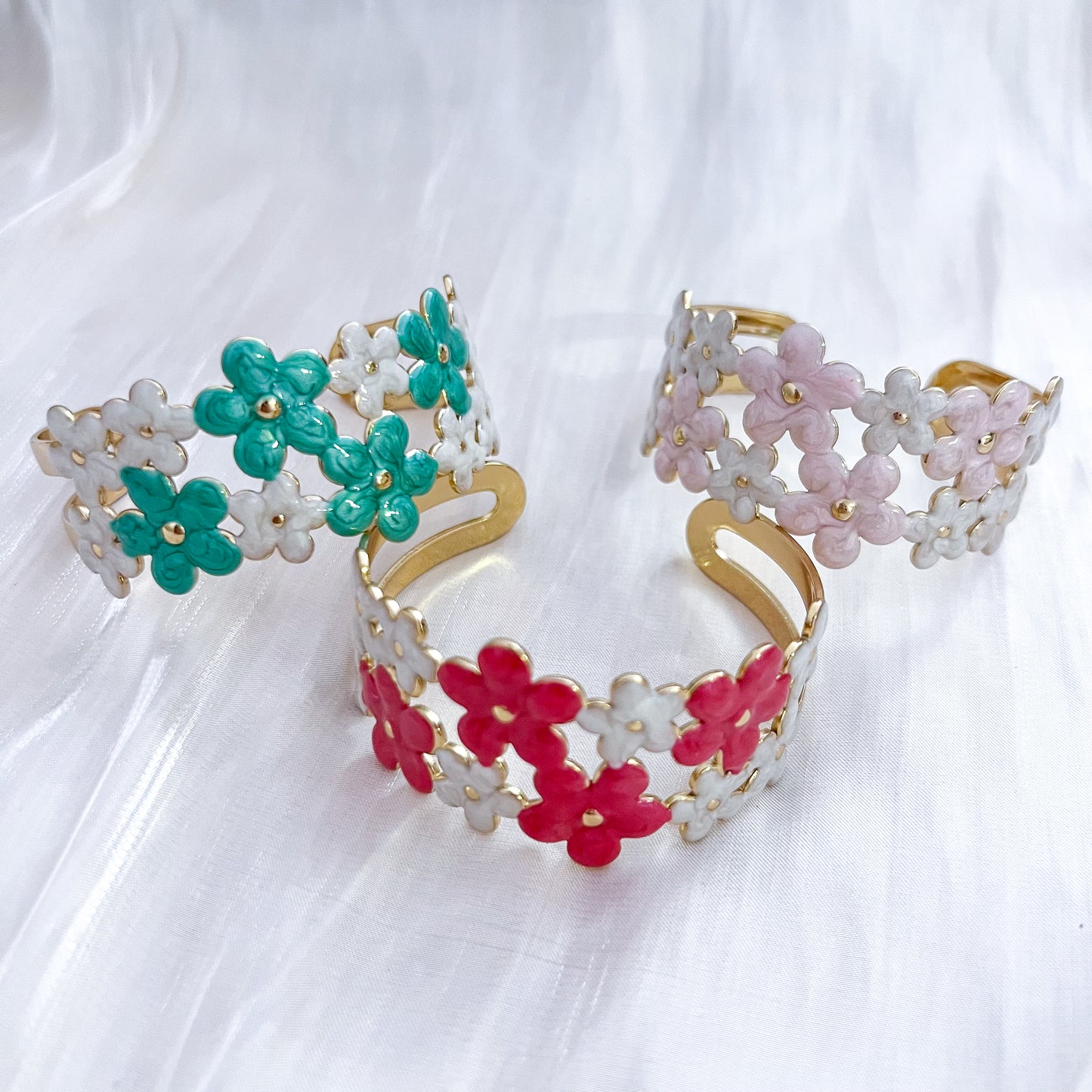 Brazalete Positano Flowers ( 3 colores)