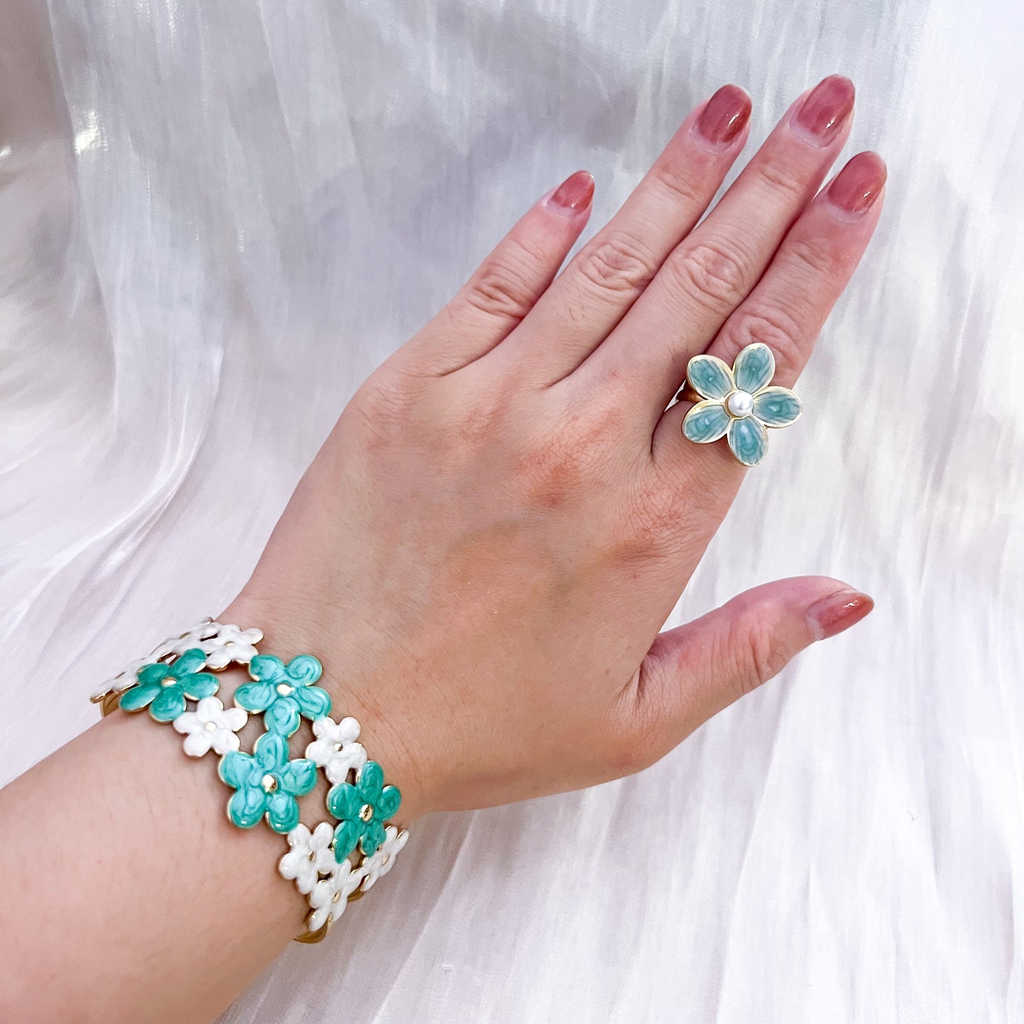 Brazalete Positano Flowers ( 3 colores)
