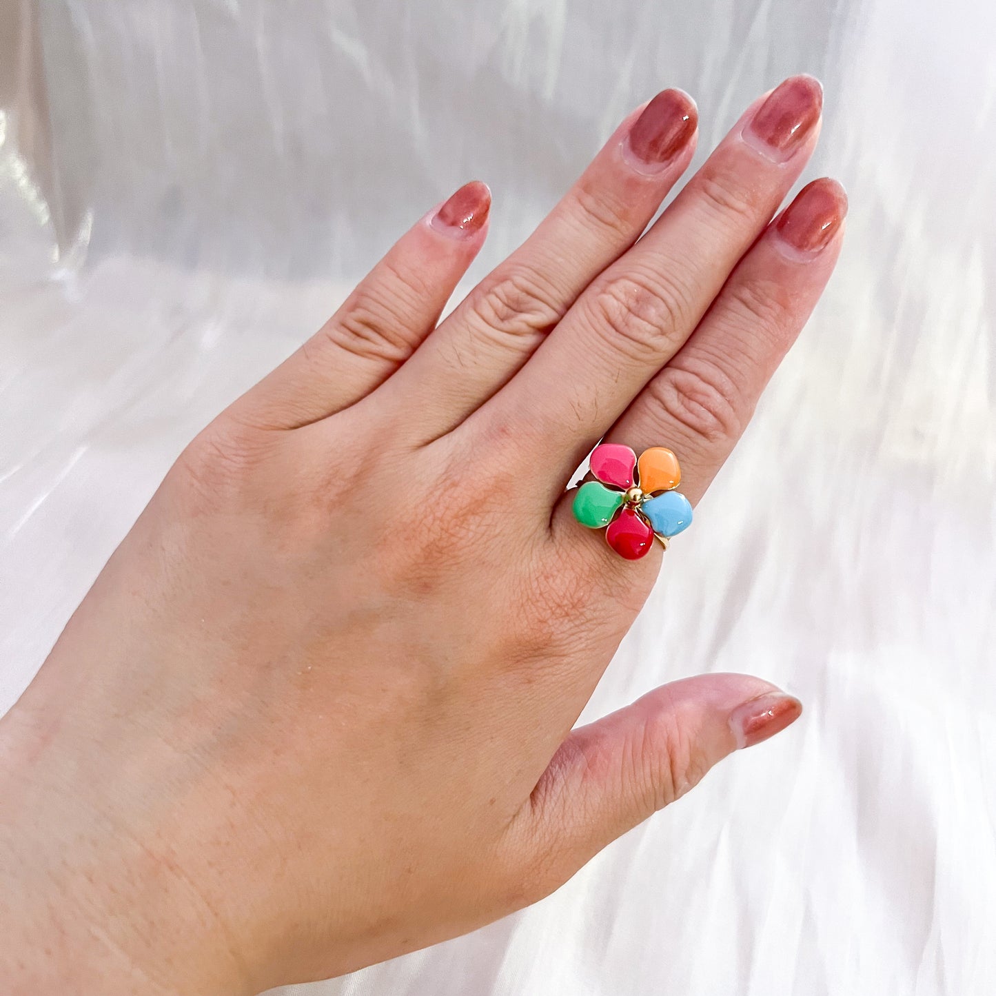 Anillo Candy Flor （Multi Ajustable）
