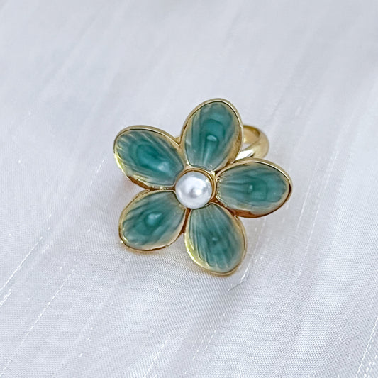 Anillo Mykonos Flor（4colores Ajustable）