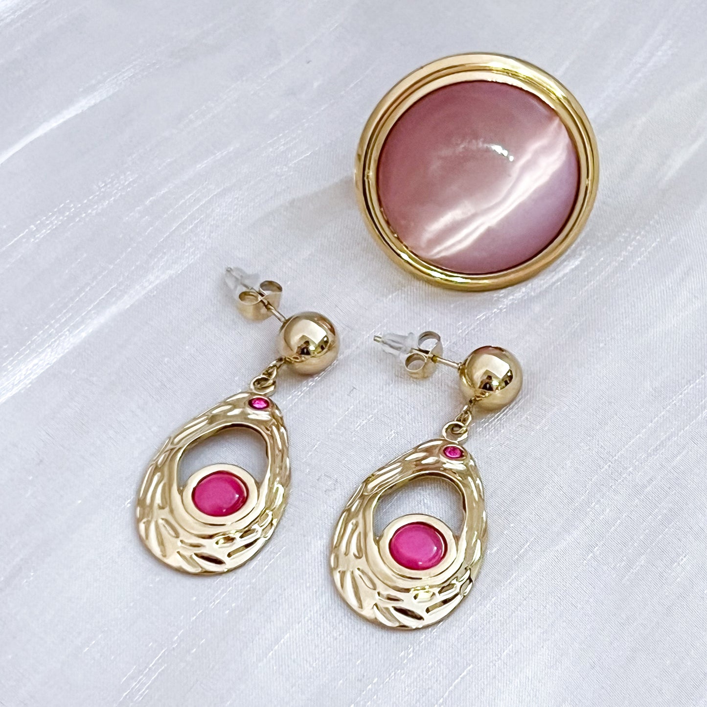 Look Cala Luna (3 colores anillo &pendiente）