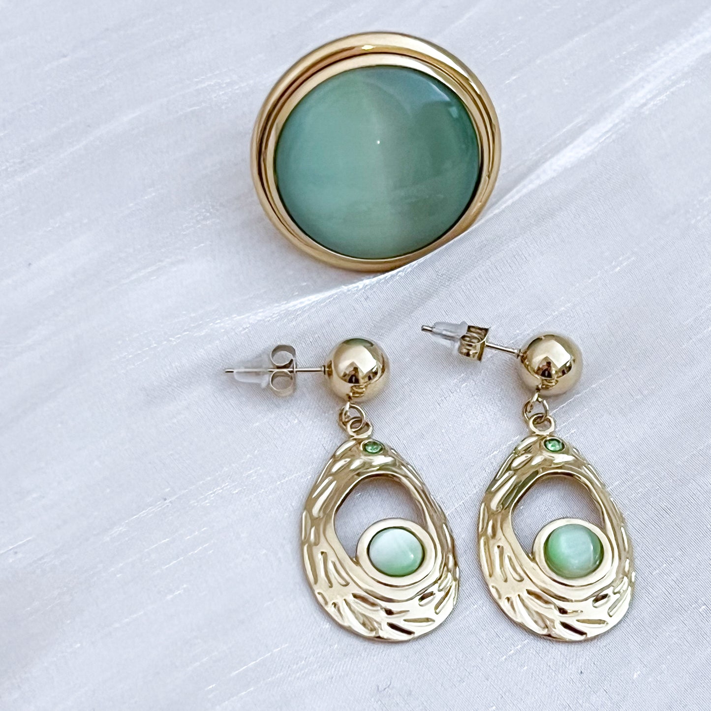 Look Cala Luna (3 colores anillo &pendiente）