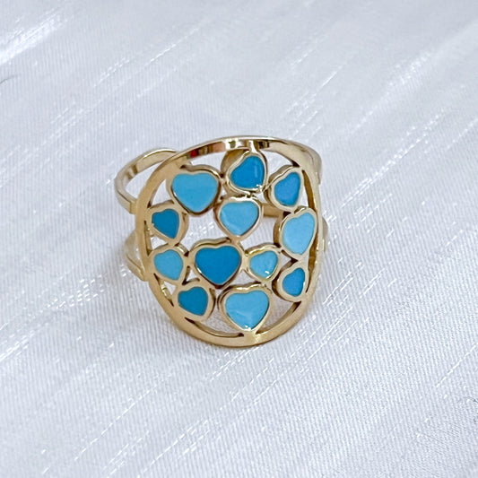 Anillo Sweet Love（corazones） Ajustable（ 3 colores)