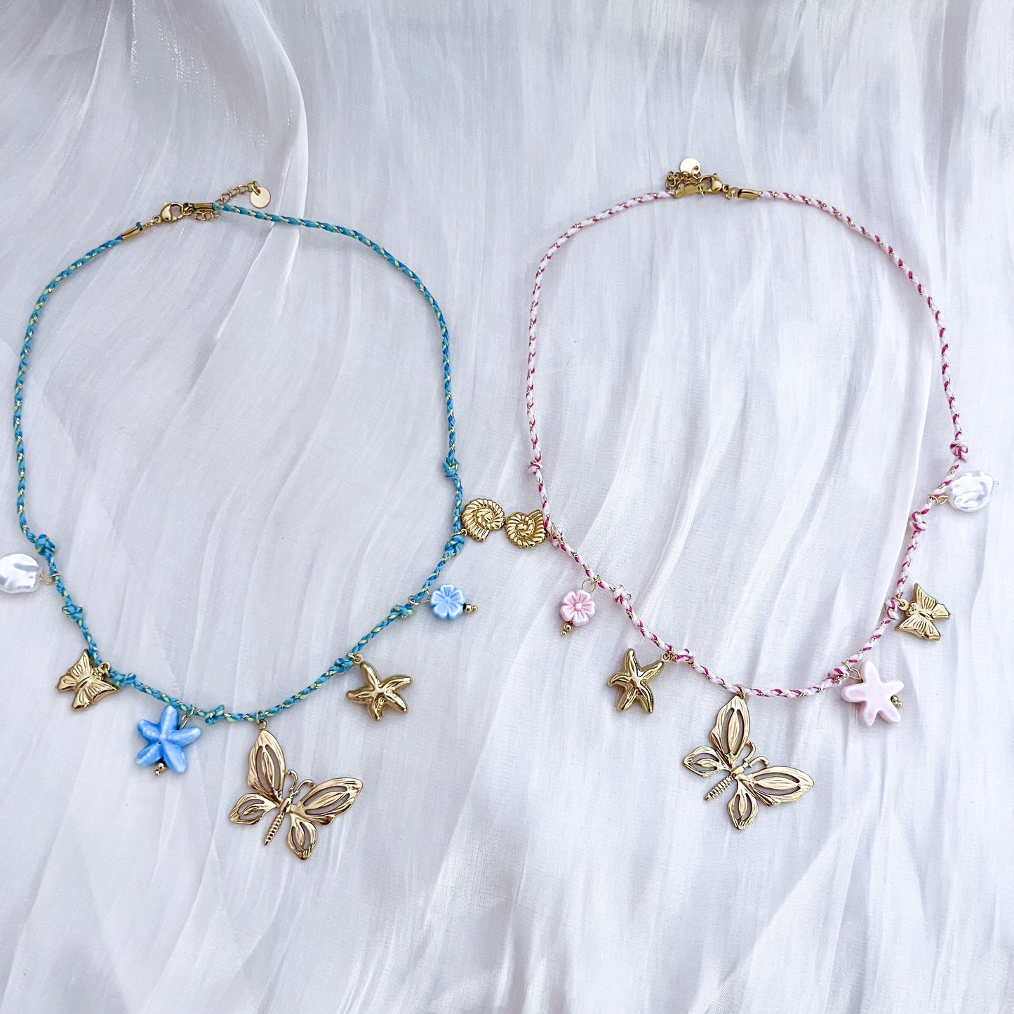 Collar París Mariposa（charm 2colores）