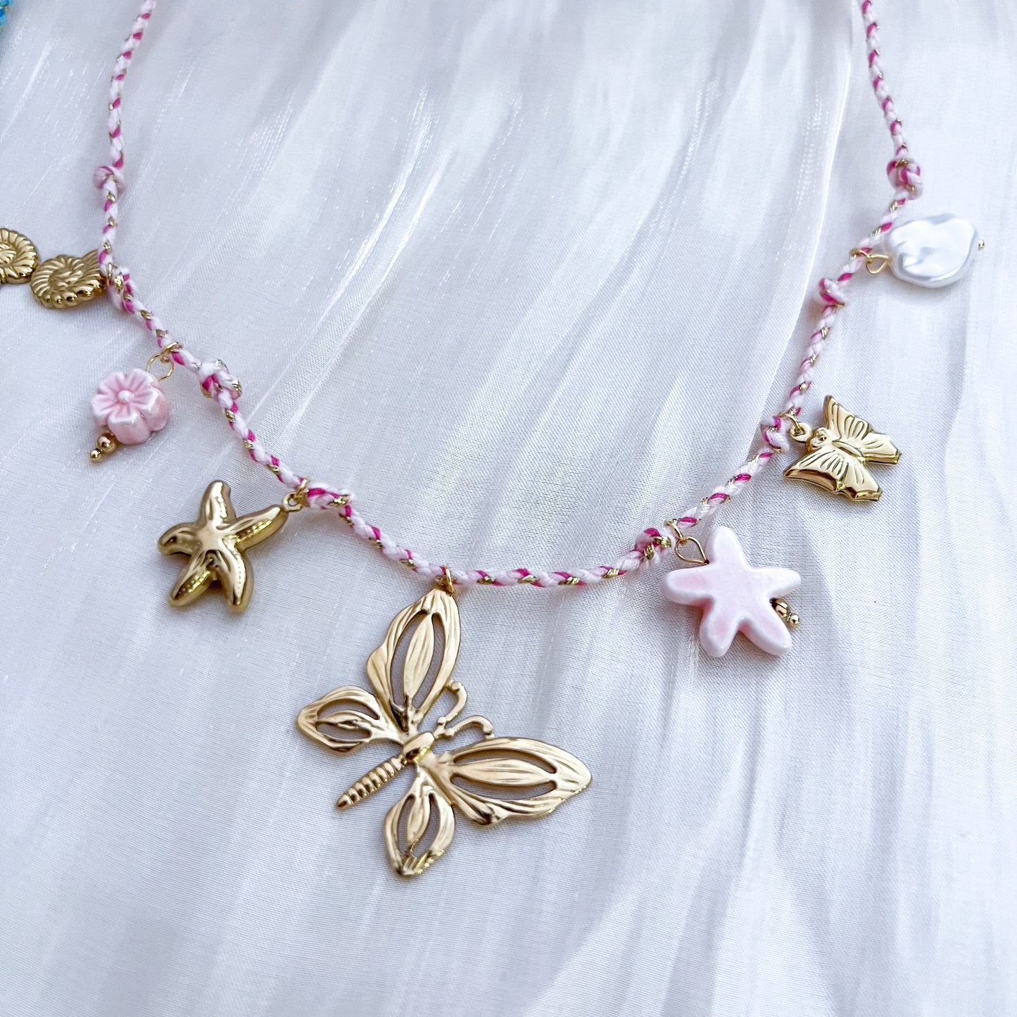 Collar París Mariposa（charm 2colores）
