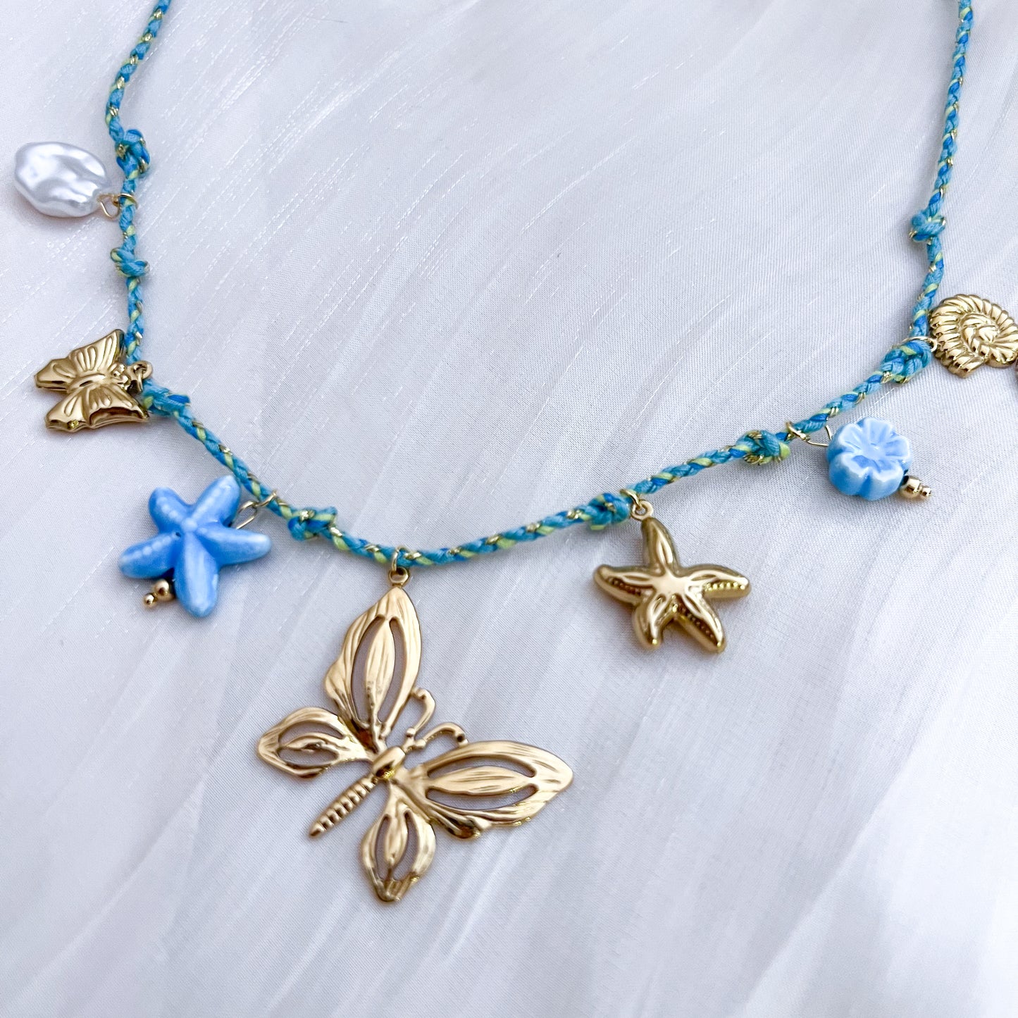 Collar París Mariposa（charm 2colores）