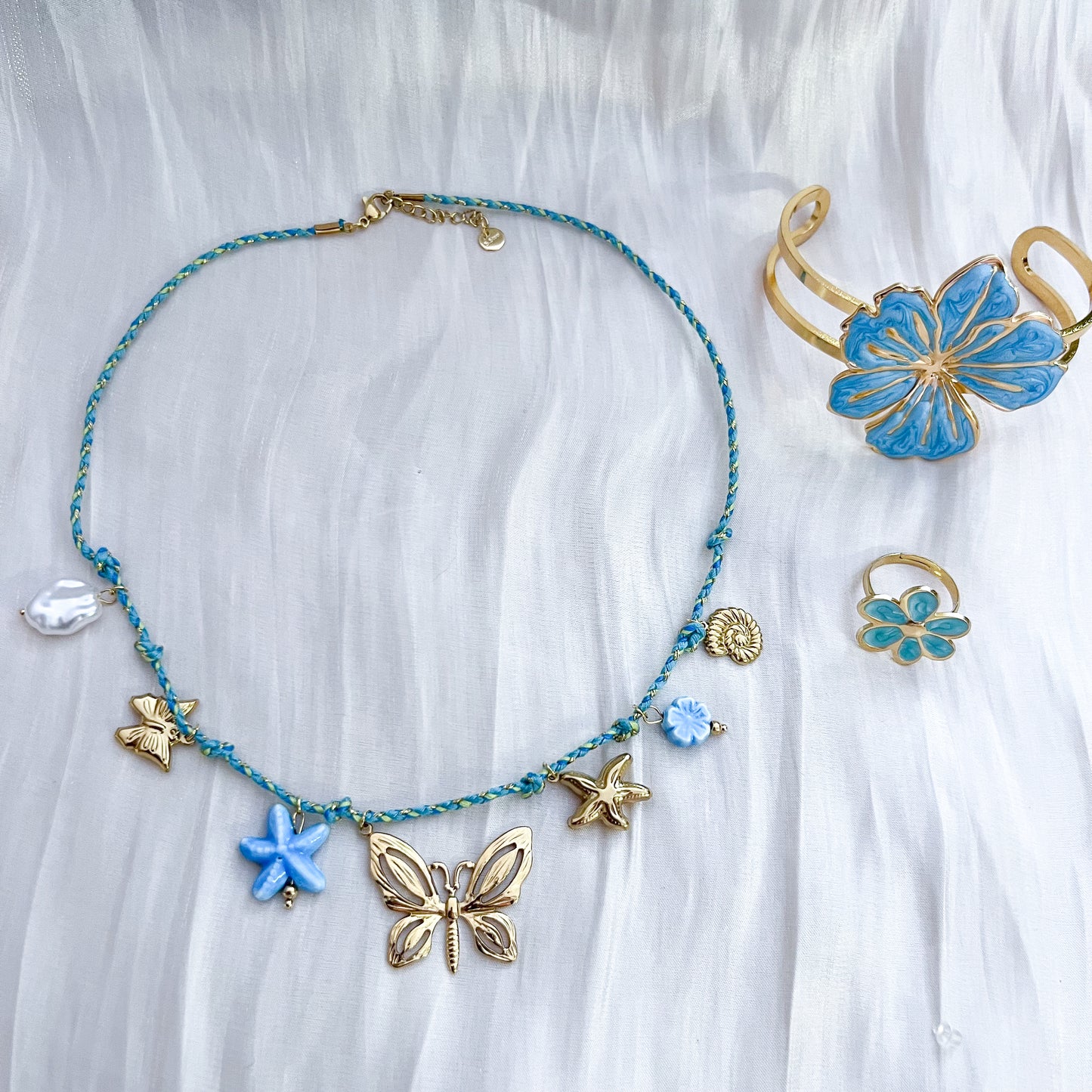 Collar París Mariposa（charm 2colores）