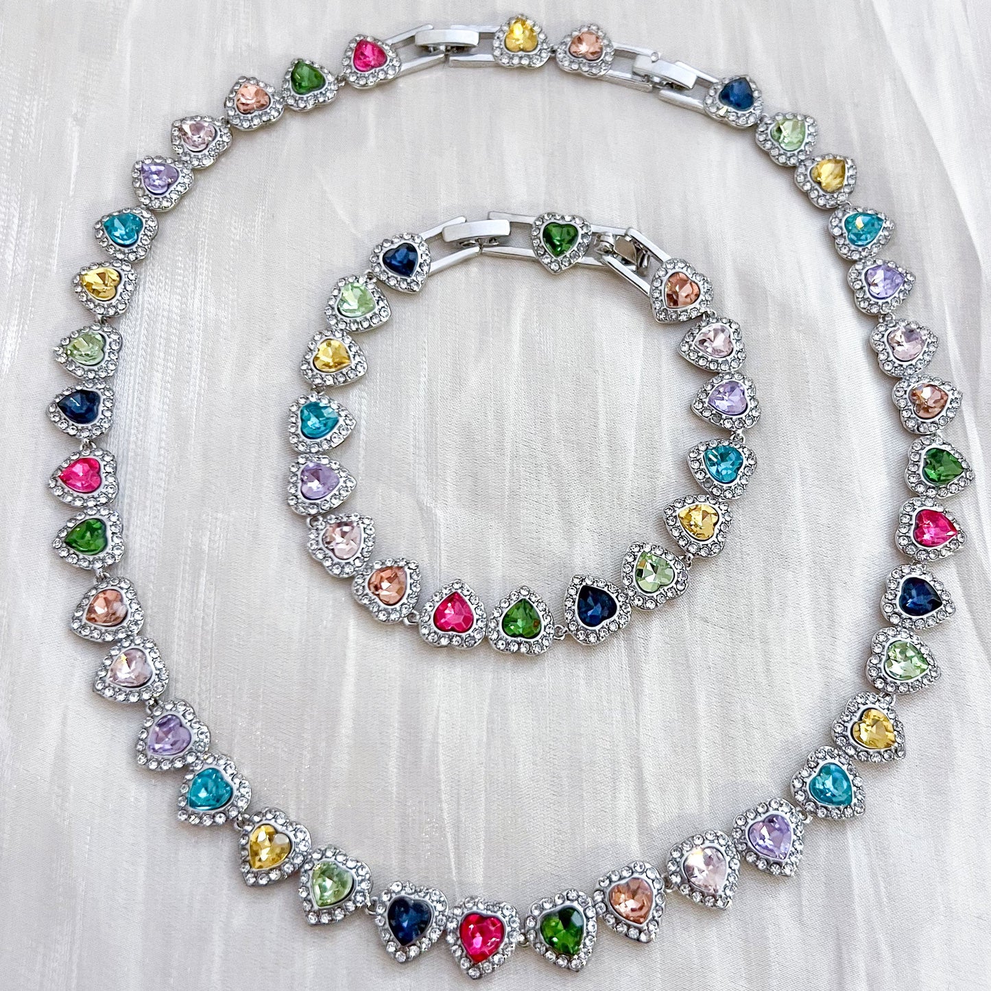 Look Titanic corazones（ Collar & Pulsera）