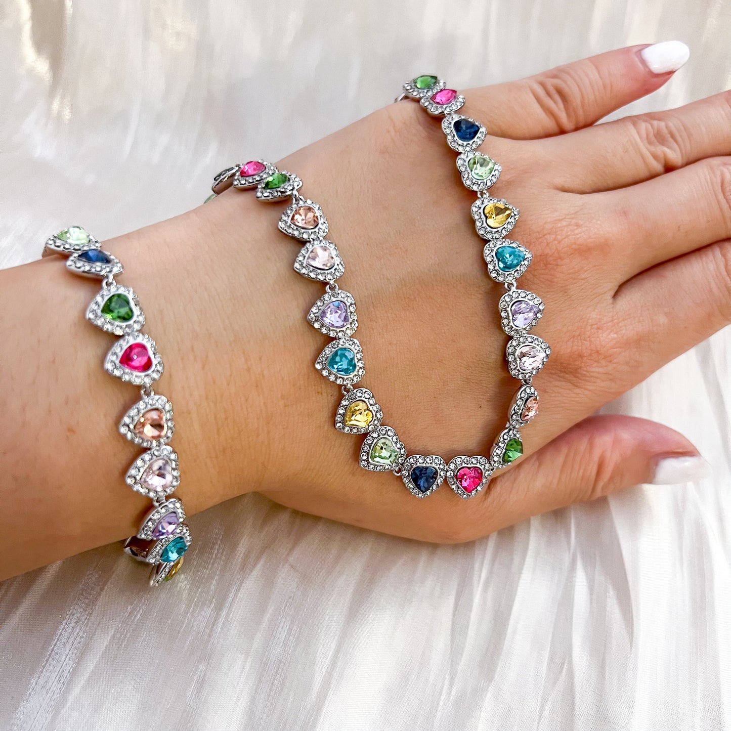 Look Titanic corazones（ Collar & Pulsera）