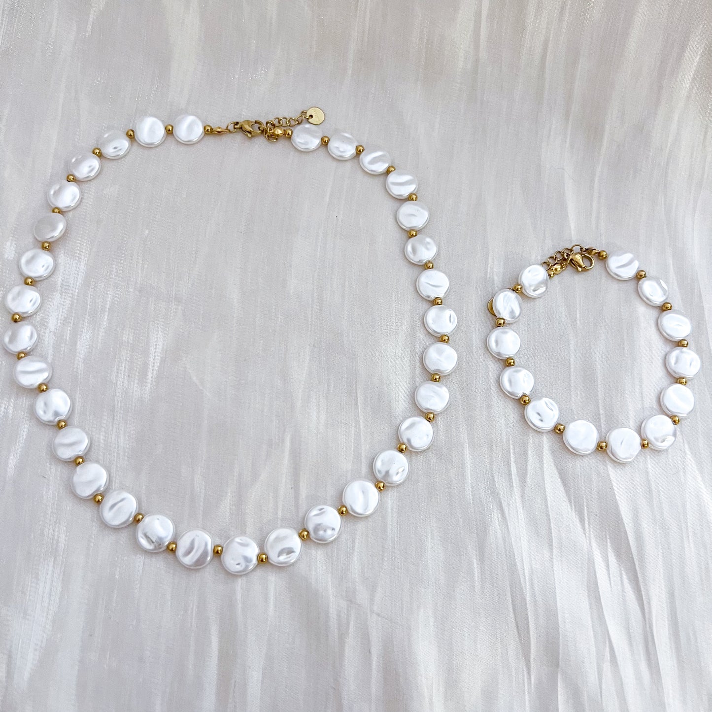 Look Cannes Amour （pulsera&collar 2 estillo corazones）