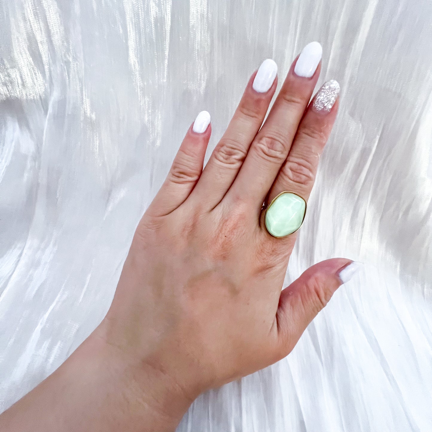 Look Esencia Moon river（6 colores & pendiente anillo Adjustable ）