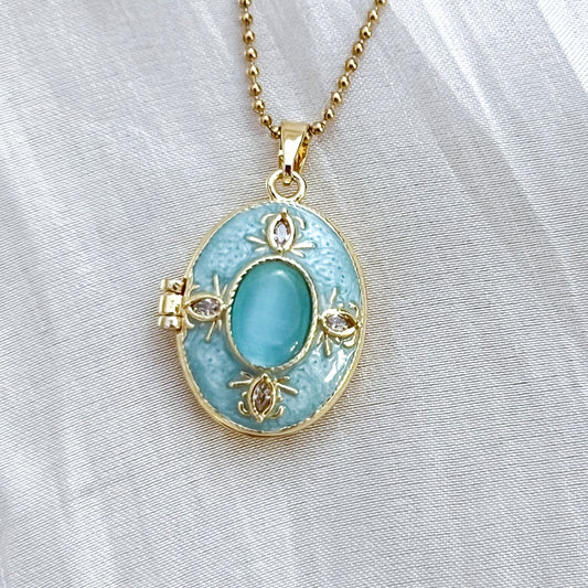 Collar Azure Relicario（Foto Charm）