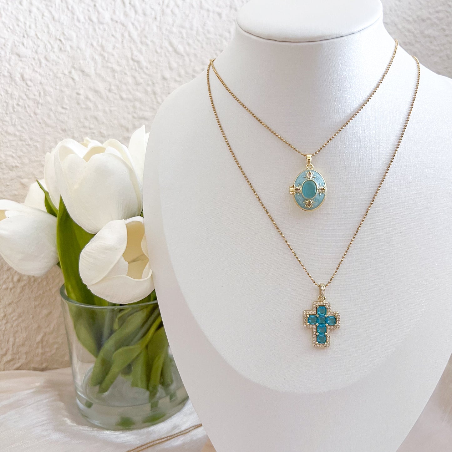 Collar Azure Relicario（Foto Charm）