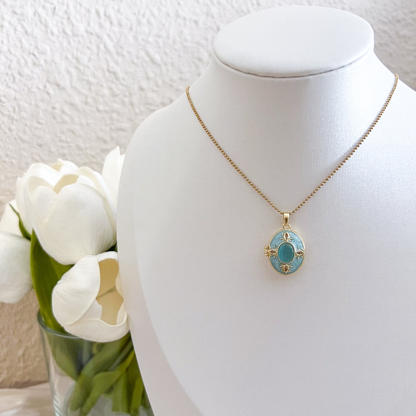 Collar Azure Relicario（Foto Charm）